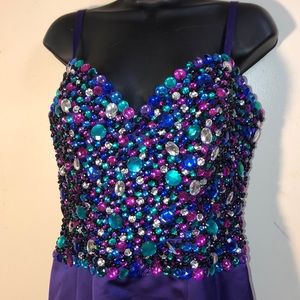 Black Tie Purple Dress